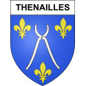 Thenailles 02 ville sticker blason écusson autocollant adhésif