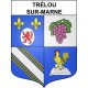 Stickers coat of arms Trélou-sur-Marne adhesive sticker