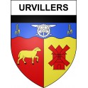Urvillers 02 ville sticker blason écusson autocollant adhésif