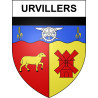 Urvillers Sticker wappen, gelsenkirchen, augsburg, klebender aufkleber