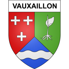 Vauxaillon Sticker wappen, gelsenkirchen, augsburg, klebender aufkleber