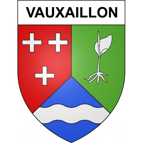 Stickers coat of arms Vauxaillon adhesive sticker