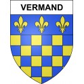 Stickers coat of arms Vermand adhesive sticker