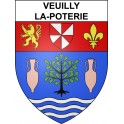 Veuilly-la-Poterie 02 ville sticker blason écusson autocollant adhésif