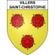 Villers-Saint-Christophe 02 ville sticker blason écusson autocollant adhésif