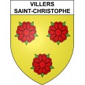 Villers-Saint-Christophe 02 ville sticker blason écusson autocollant adhésif