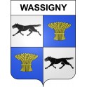Stickers coat of arms Wassigny adhesive sticker