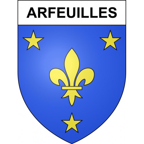 Stickers coat of arms Arfeuilles adhesive sticker