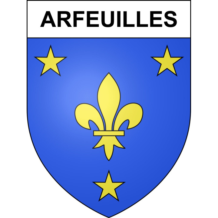 Arfeuilles Sticker wappen, gelsenkirchen, augsburg, klebender aufkleber