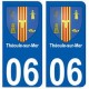 06 Théoule-sur-Mer blason autocollant plaque ville