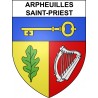 Arpheuilles-Saint-Priest 03 ville sticker blason écusson autocollant adhésif