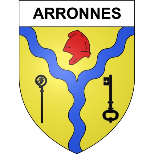 Arronnes 03 ville sticker blason écusson autocollant adhésif