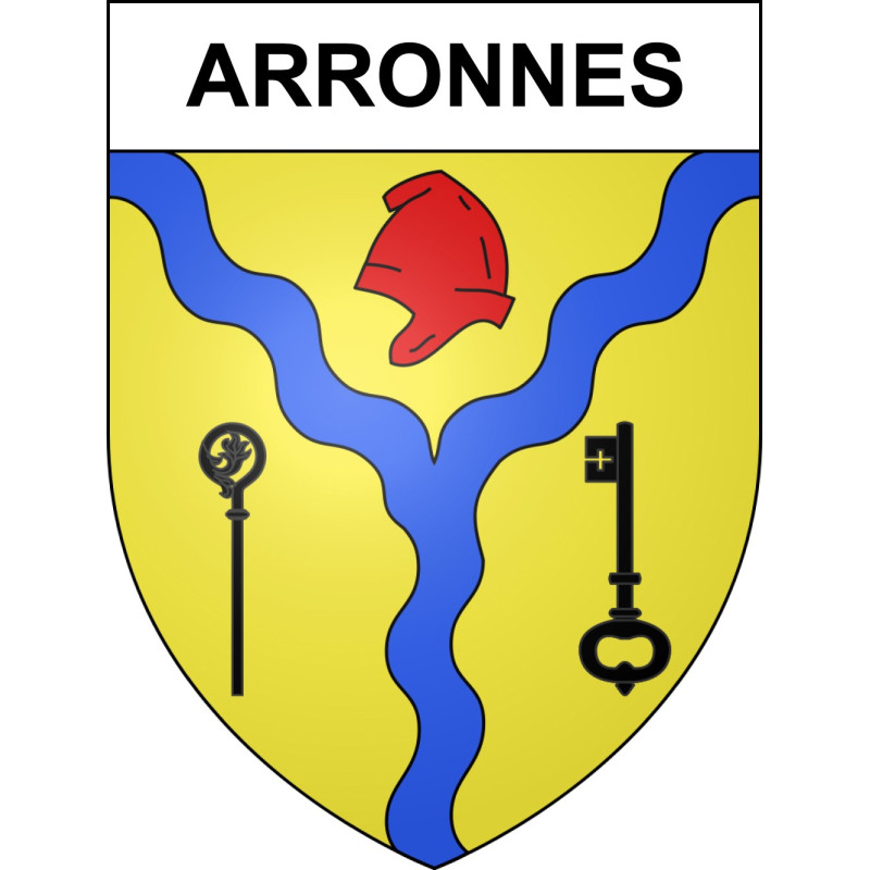 Arronnes Sticker wappen, gelsenkirchen, augsburg, klebender aufkleber