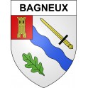 Bagneux 03 ville sticker blason écusson autocollant adhésif