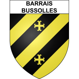 Barrais-Bussolles 03 ville sticker blason écusson autocollant adhésif