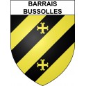 Stickers coat of arms Barrais-Bussolles adhesive sticker