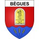 Stickers coat of arms Bègues adhesive sticker