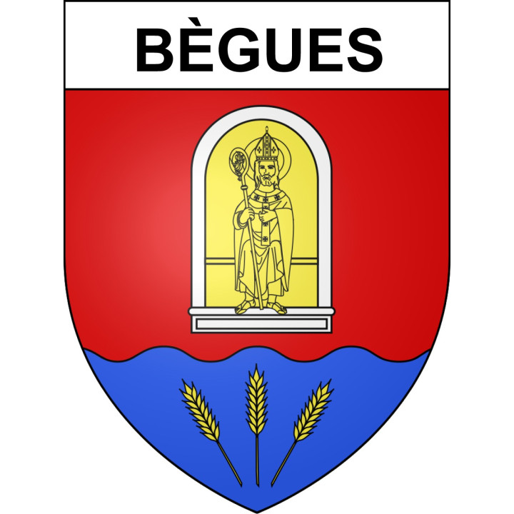 Bègues 03 ville sticker blason écusson autocollant adhésif