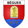Bègues Sticker wappen, gelsenkirchen, augsburg, klebender aufkleber