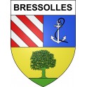 Bressolles Sticker wappen, gelsenkirchen, augsburg, klebender aufkleber