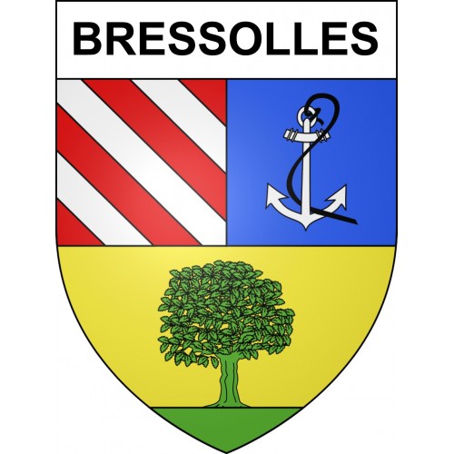Bressolles Sticker wappen, gelsenkirchen, augsburg, klebender aufkleber