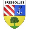 Bressolles 03 ville sticker blason écusson autocollant adhésif