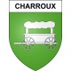 Charroux Sticker wappen, gelsenkirchen, augsburg, klebender aufkleber
