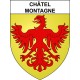 Châtel-Montagne 03 ville sticker blason écusson autocollant adhésif