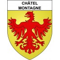 Châtel-Montagne 03 ville sticker blason écusson autocollant adhésif