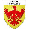 Châtel-Montagne Sticker wappen, gelsenkirchen, augsburg, klebender aufkleber