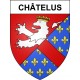 Adesivi stemma Châtelus adesivo