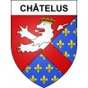 Adesivi stemma Châtelus adesivo