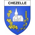 Chezelle Sticker wappen, gelsenkirchen, augsburg, klebender aufkleber