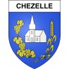 Chezelle Sticker wappen, gelsenkirchen, augsburg, klebender aufkleber