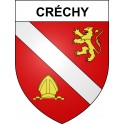 Créchy Sticker wappen, gelsenkirchen, augsburg, klebender aufkleber