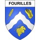 Stickers coat of arms Fourilles adhesive sticker