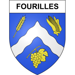 Stickers coat of arms Fourilles adhesive sticker