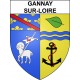 Gannay-sur-Loire 03 ville sticker blason écusson autocollant adhésif