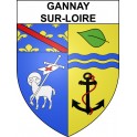 Gannay-sur-Loire Sticker wappen, gelsenkirchen, augsburg, klebender aufkleber