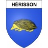 Hérisson 03 ville sticker blason écusson autocollant adhésif