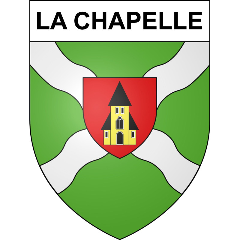 La Chapelle 03 ville sticker blason écusson autocollant adhésif