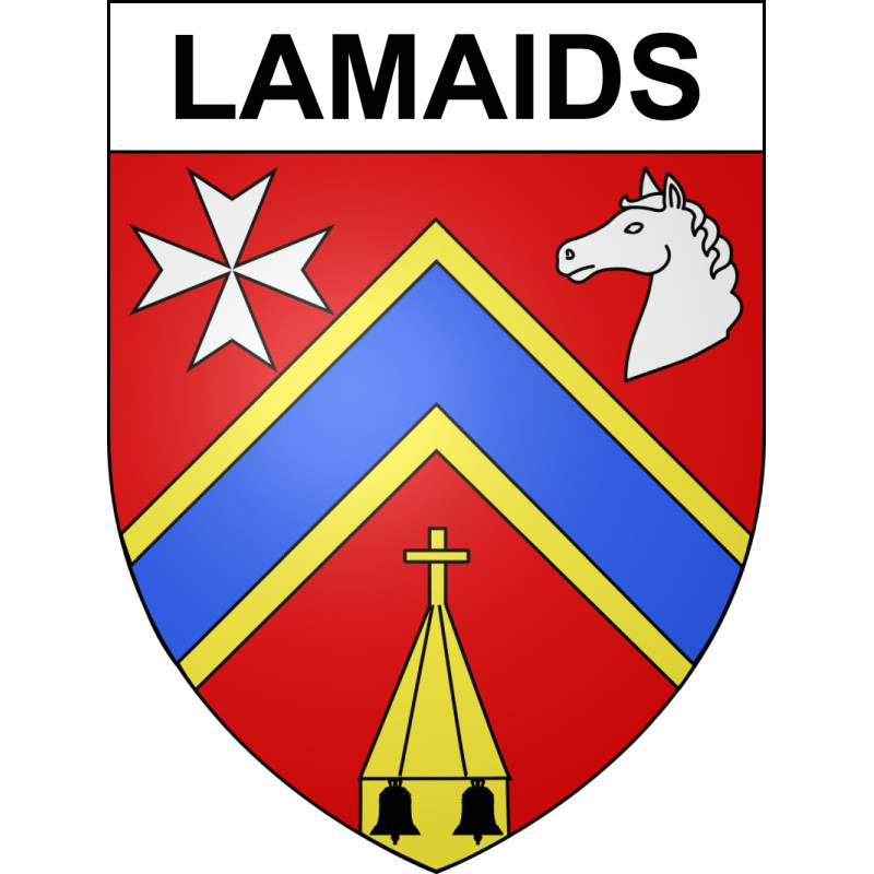 Lamaids 03 ville sticker blason écusson autocollant adhésif