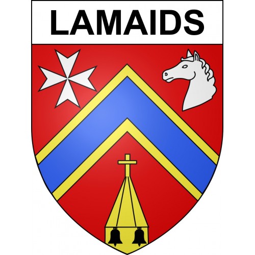 Pegatinas escudo de armas de Lamaids adhesivo de la etiqueta engomada