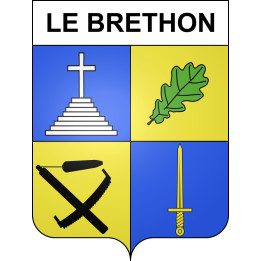 Le Brethon Sticker wappen, gelsenkirchen, augsburg, klebender aufkleber