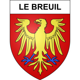 Stickers coat of arms Le Breuil adhesive sticker