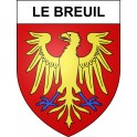 Le Breuil 03 ville sticker blason écusson autocollant adhésif