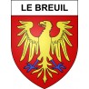 Le Breuil 03 ville sticker blason écusson autocollant adhésif