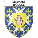 Le Mayet-d'École Sticker wappen, gelsenkirchen, augsburg, klebender aufkleber