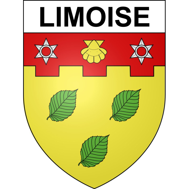Pegatinas escudo de armas de Limoise adhesivo de la etiqueta engomada