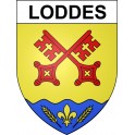 Loddes 03 ville sticker blason écusson autocollant adhésif
